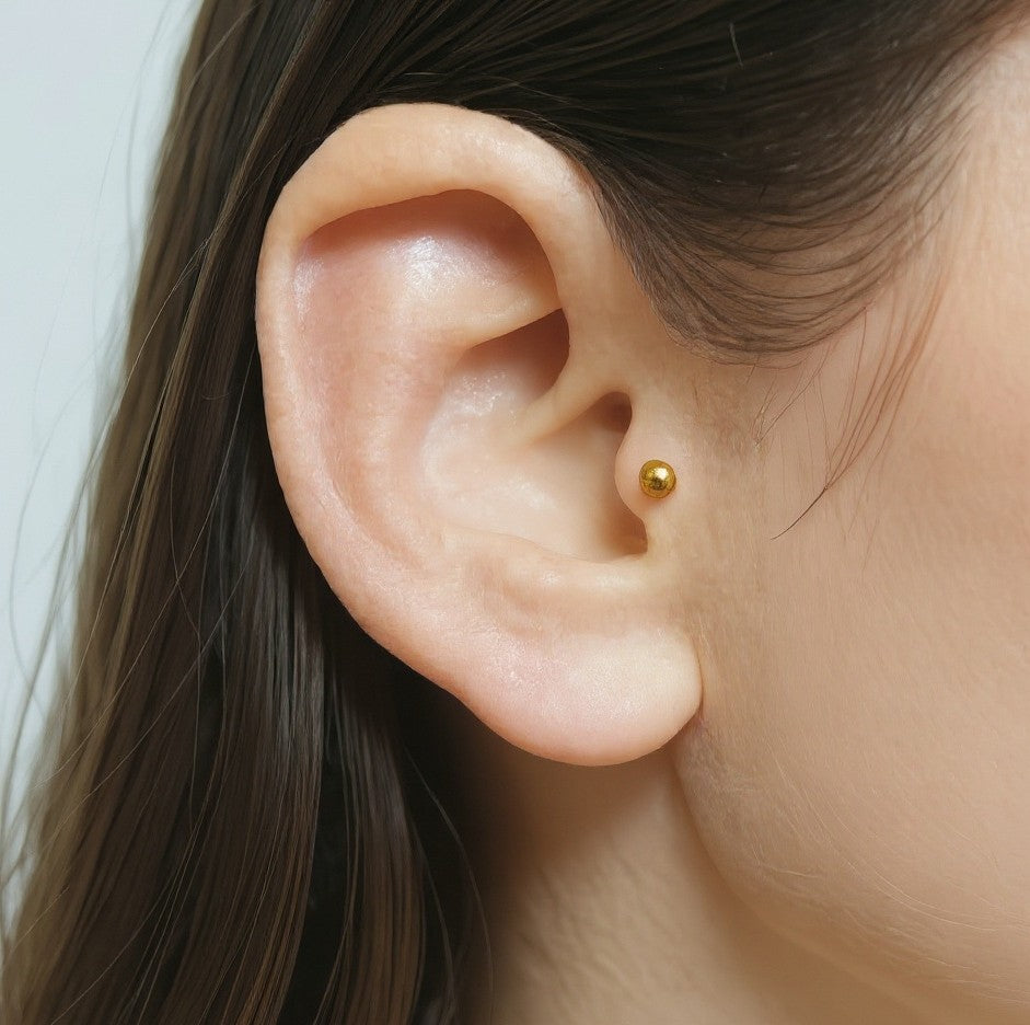 8 Piercing Helix Trago In Acciaio Inox 316L - Orecchini Cartilagine Con Zirconi CZ, Multicolore, Regalo Ragazza