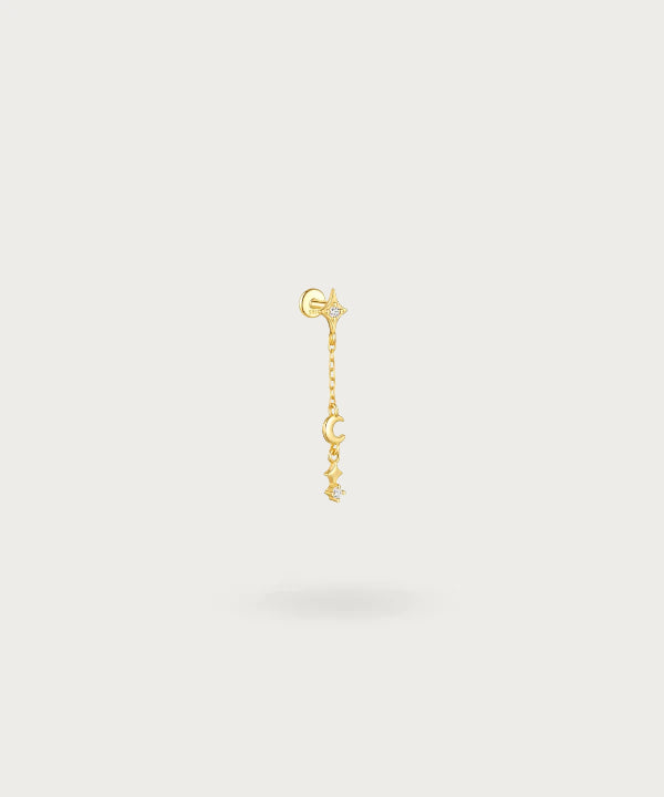 Anello Aperto Da Naso Acciaio Chirurgico, Argento, Finitura Lucida Con Accessorio A Fiore Anello Aperto Da Naso Acciaio Chirurgico, Argento, Finitura Lucida Con Accessorio A Fiore