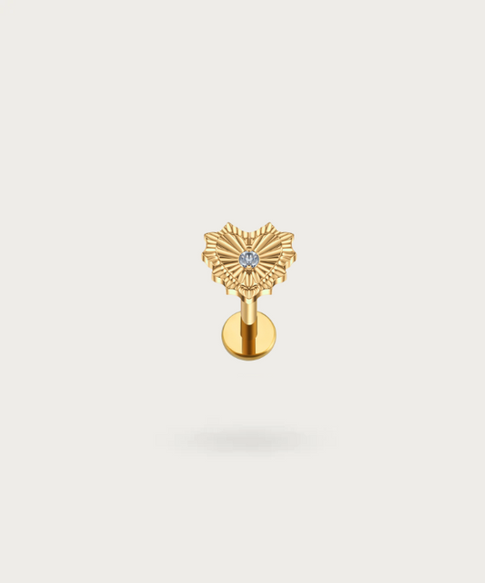 Piercing Forward Helix Con Cuore oro