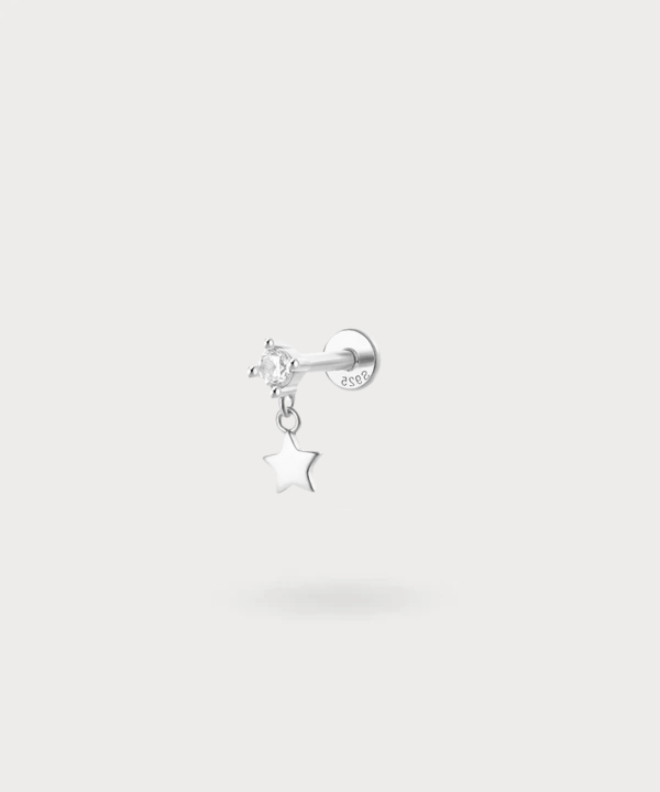 Design delicato e affascinante del piercing Leire per un bagliore celestiale