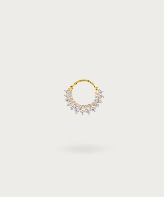 Piercing Daith Stella con Pietre Preziose