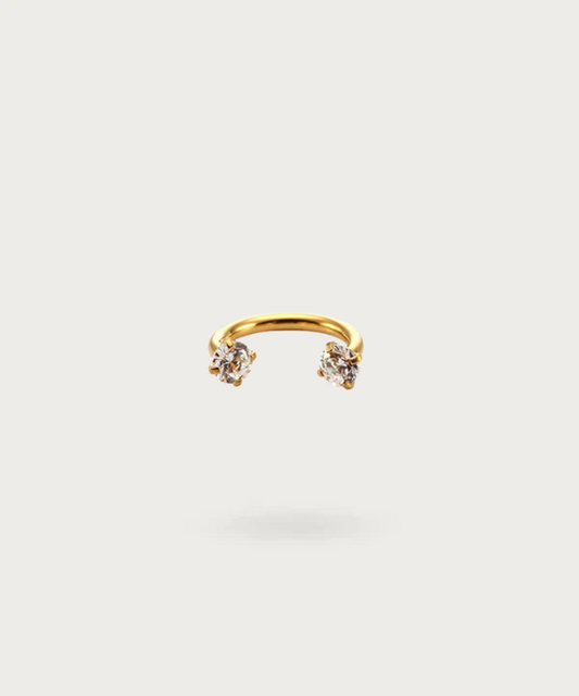 piercing sfera Snug dorato ferro di cavallo