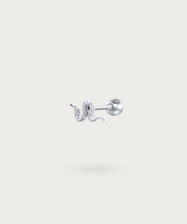 Piercing Flat Serpente d'argento