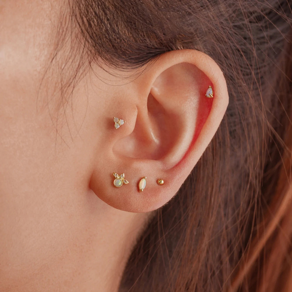 Piercing Flat orecchio Matiana, Ideale per il Trago o l'Helix