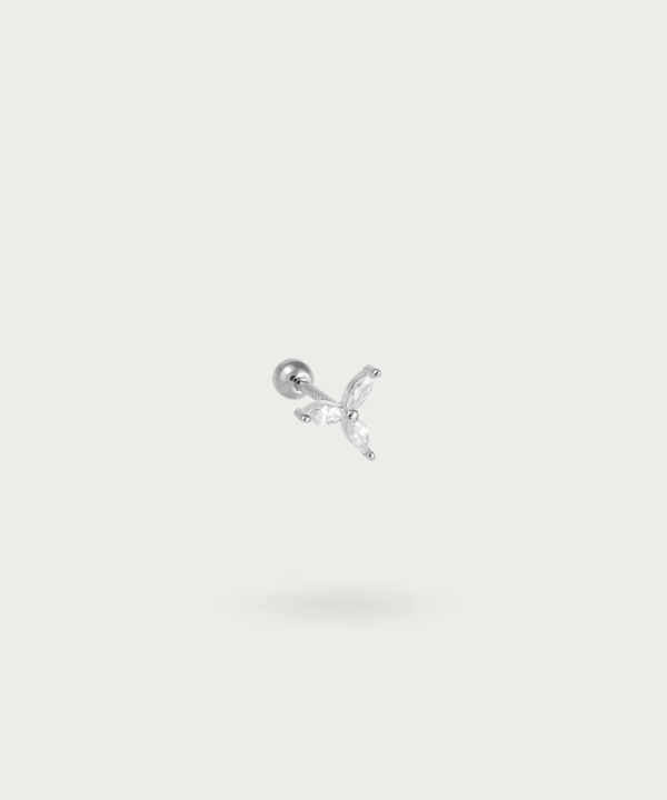 Kingsley Ryan - Piercing per ombelico placcato in oro con charm a forma Kingsley Ryan - Piercing per ombelico placcato in oro con charm a forma