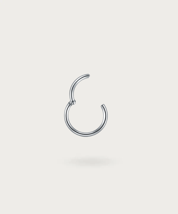 piercing Daith argento clicker