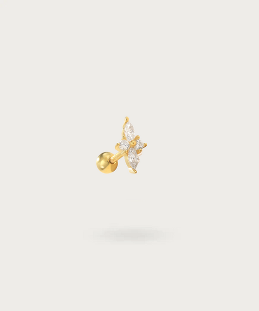 Piercing trago orecchio dorato in oro