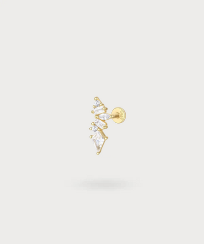 Piercing helix Haize con cascata di zirconi per uno stile lussuoso